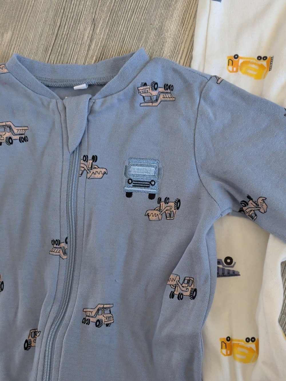 Pekkle Baby Boys Zip-Up Sleep and Play Footed Pajamas 4-Pack Baby 6M 4-Piece - Picture 4 of 5